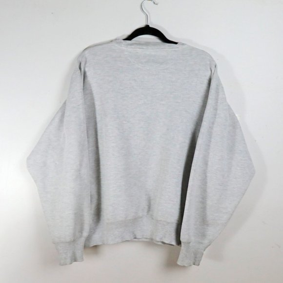 Vintage Logo 7 Georgetown University Long Sleeve Grey Sweatshirt - Picture 2 of 6